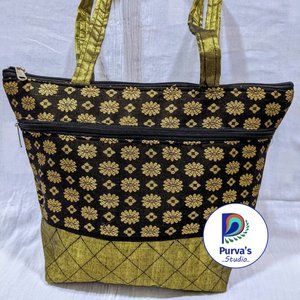 Traditional Indian Large Bag with broad base
